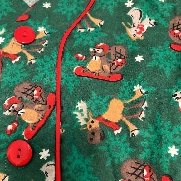 Nwot Kid’s 100% Cotton Flannel 2 Piece Pajama Set. Size 4. - Picture 3 of 9